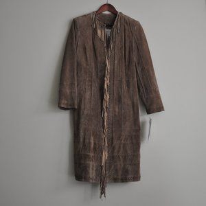 Suede Women fringe coat - size small